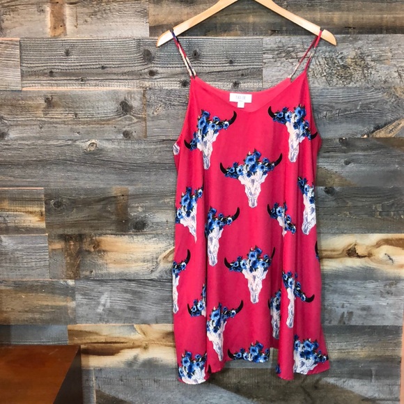 Peach Love California Dresses & Skirts - Peach Love | Desert Skull Swing Dress | L